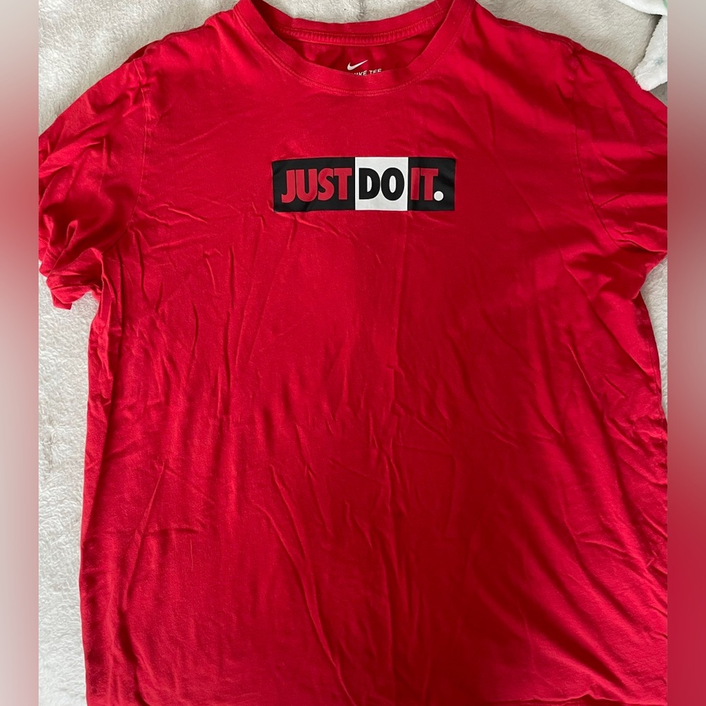 Nike Just Do It Red Tee
